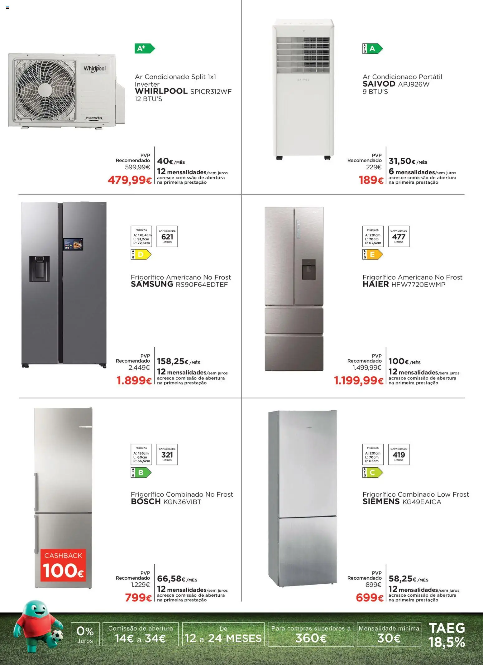 El Corte Ingles folheto │ válido de 25/06/2026 | Página: 10 | Produtos: Frigorífico, Ar condicionado, Whirlpool