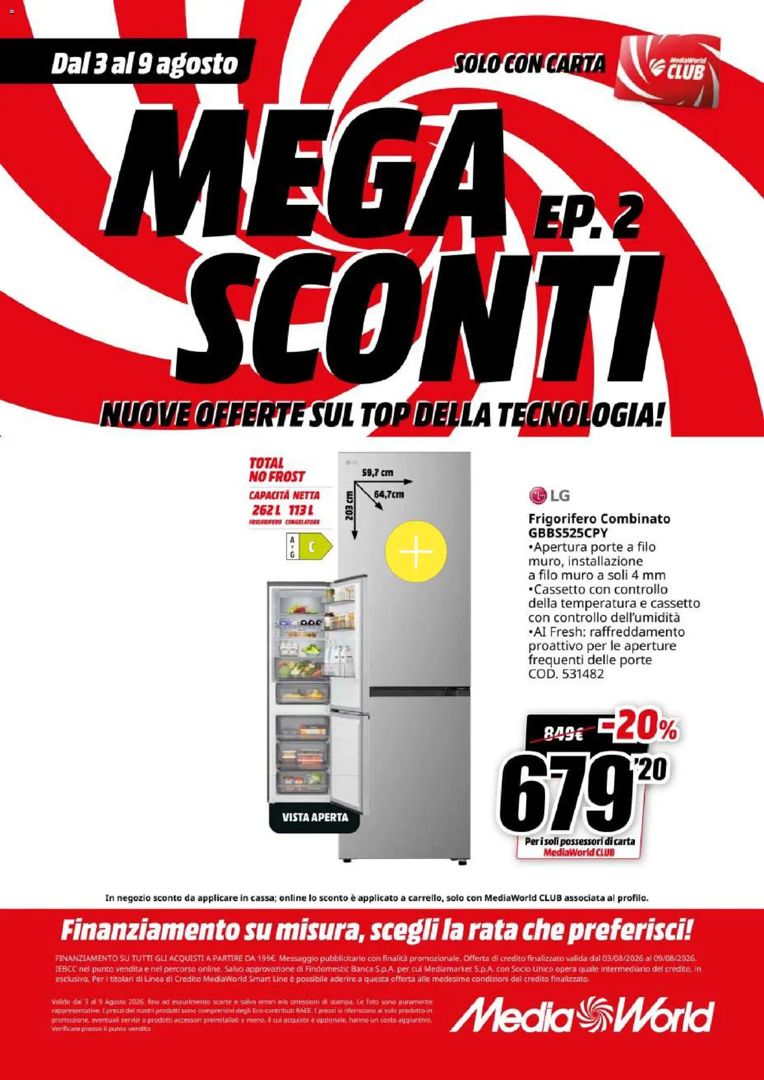 Volantino Media World del 03/08/2026 | Pagina: 56