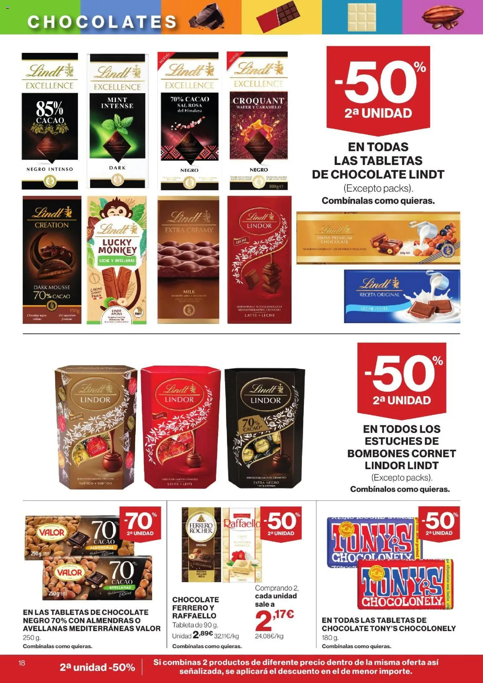 Supercor Canarias │ válido desde el 24/09/2026 | Página: 18 | Productos: Mousse, Raffaello, Lindor, Sal