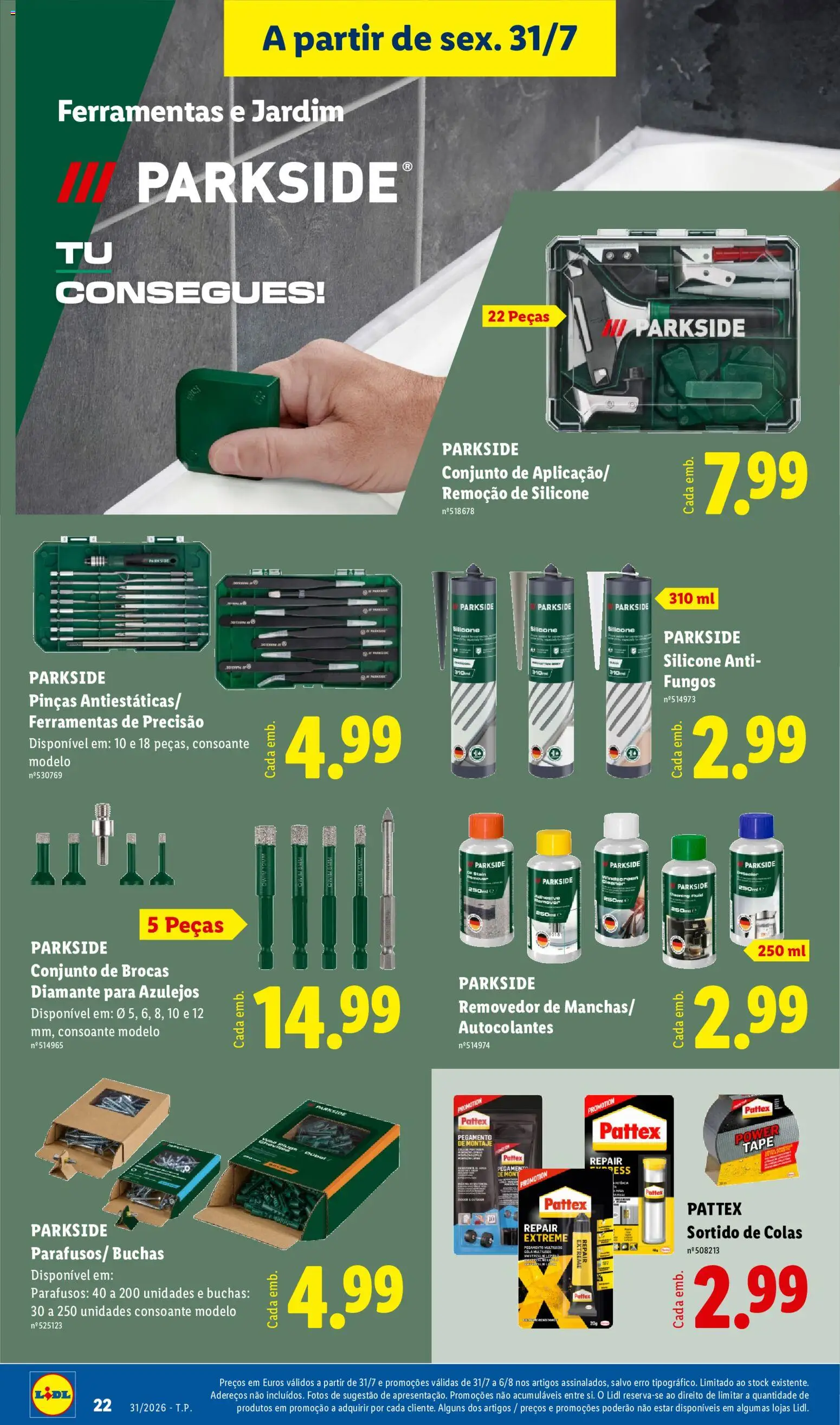 Lidl Novidades │ válido de 27/07/2026 | Página: 22 | Produtos: Ferramentas