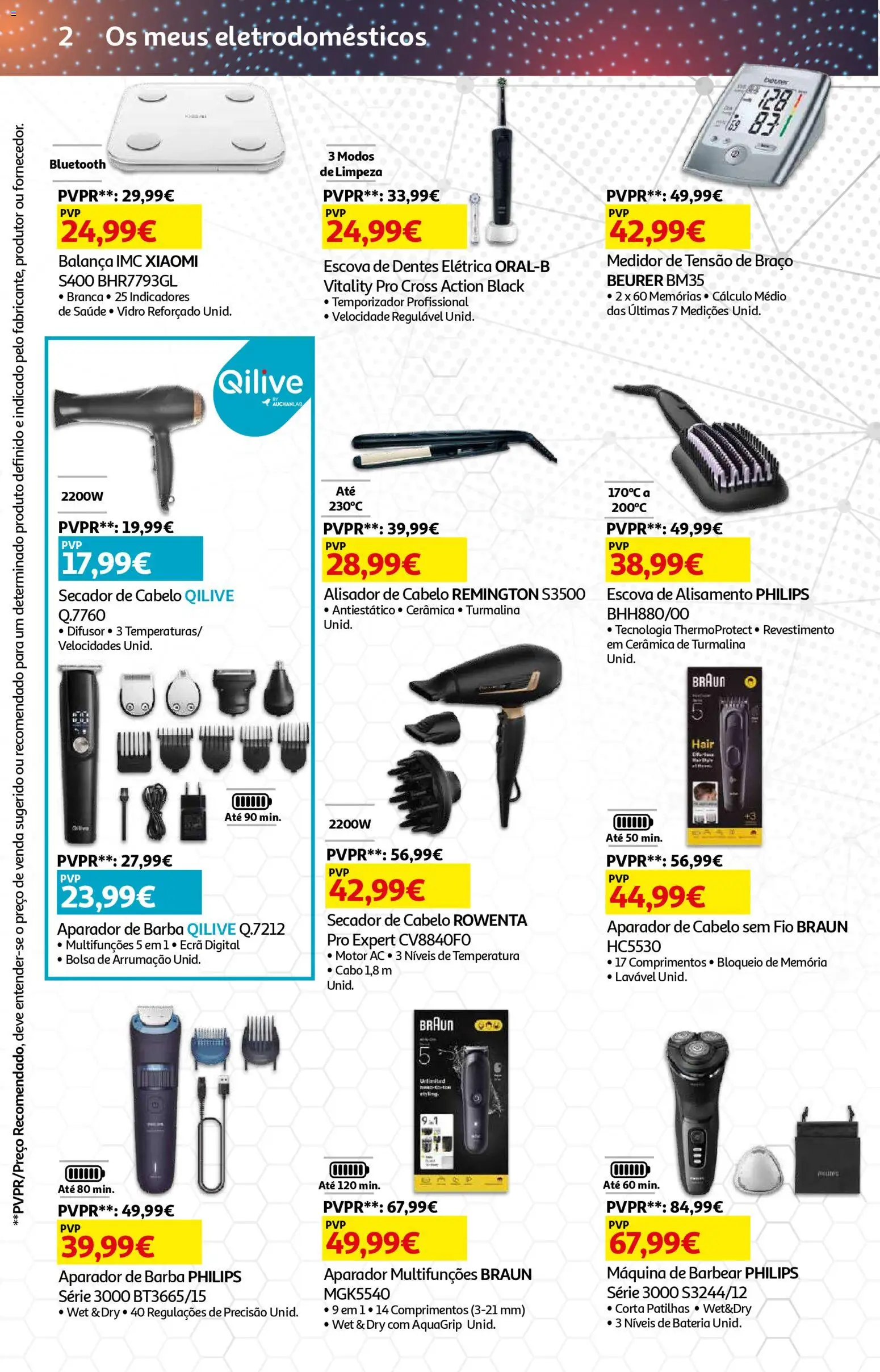 Auchan - Beleza Interiores Spring │ válido de 21.04.2026 | Página: 35 | Produtos: Cabo, Escova de dentes, Aparador, Difusor