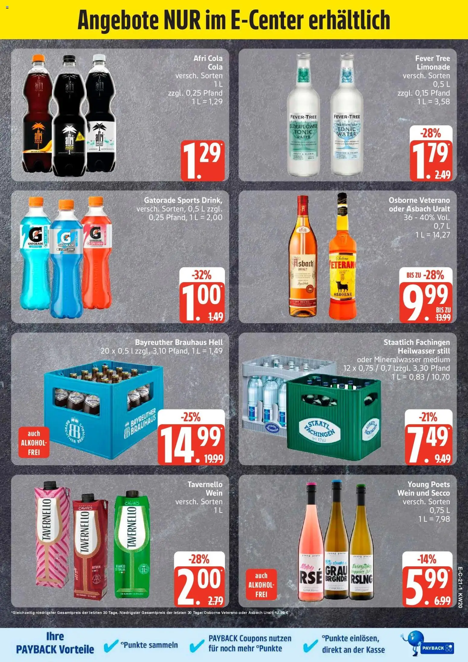 Marktkauf Prospekt Grevesmühlen	 – gültig ab 10.05.2026 | Seite: 21 | Produkte: Cola, Mineralwasser, Wein, Asbach