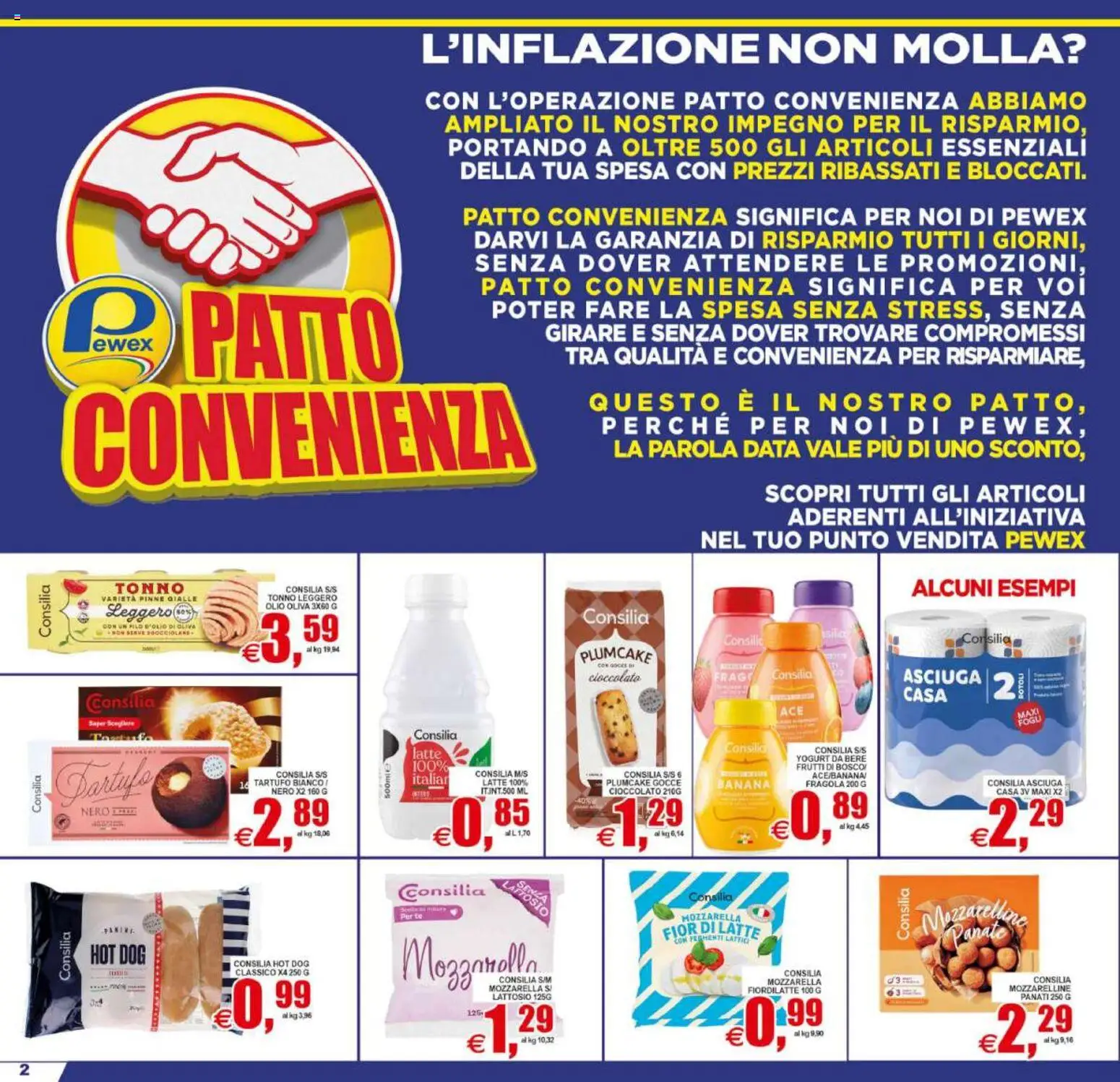 Volantino Pewex del 01/07/2026 | Pagina: 2 | Prodotti: Tartufo, Yogurt, Pinne, Data