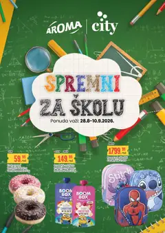 Aroma Market Vanredni katalog Školarci - pregled Aroma Market kataloga - važi od 28.08.2026
