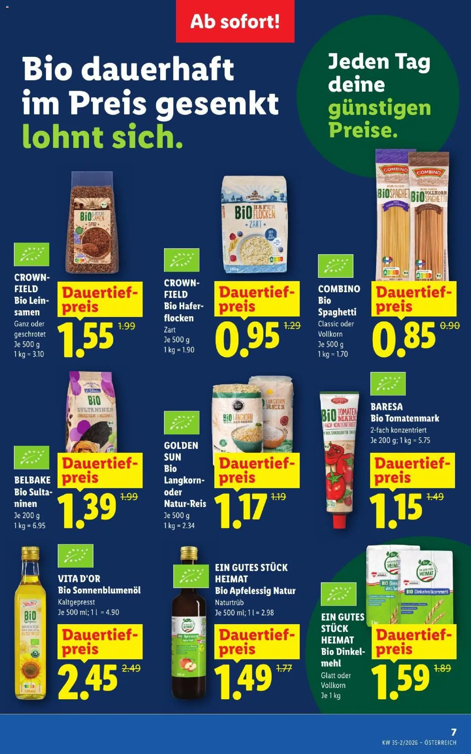 Lidl - Flugblatt gültig ab 27.08.2026 | Seite: 9 | Produkte: Mehl, Apple, Spaghetti, Reis