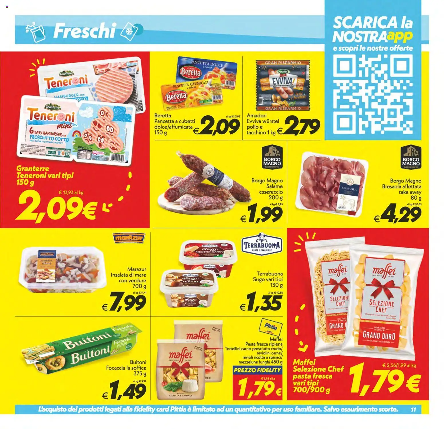 Volantino SuperConveniente del 07.04.2026 | Pagina: 11 | Prodotti: Pollo, Bresaola, Wurstel, Sugo