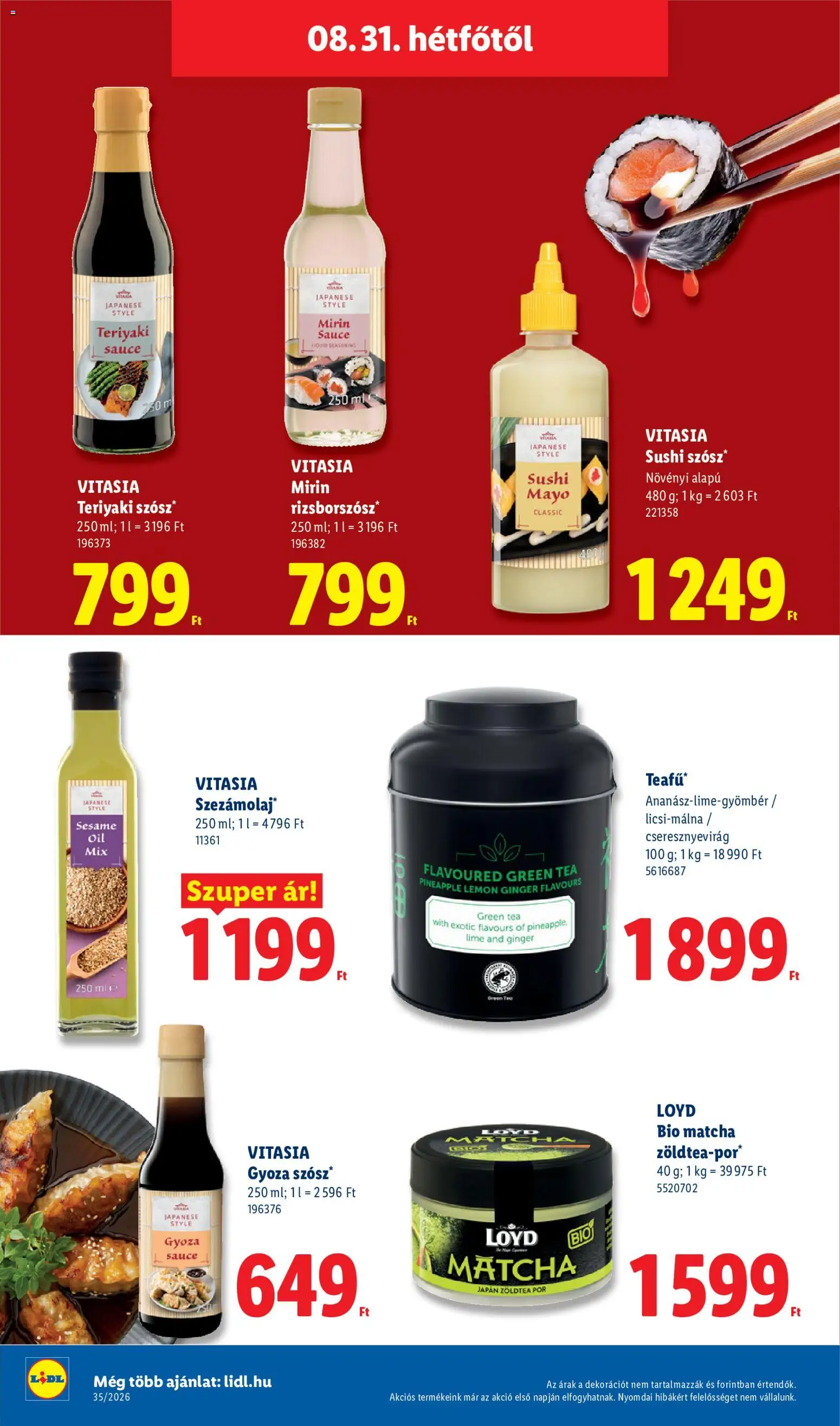 Lidl akciós ujság - amely érvényes a következő dátumtól: 2026.08.27. | Oldal: 72