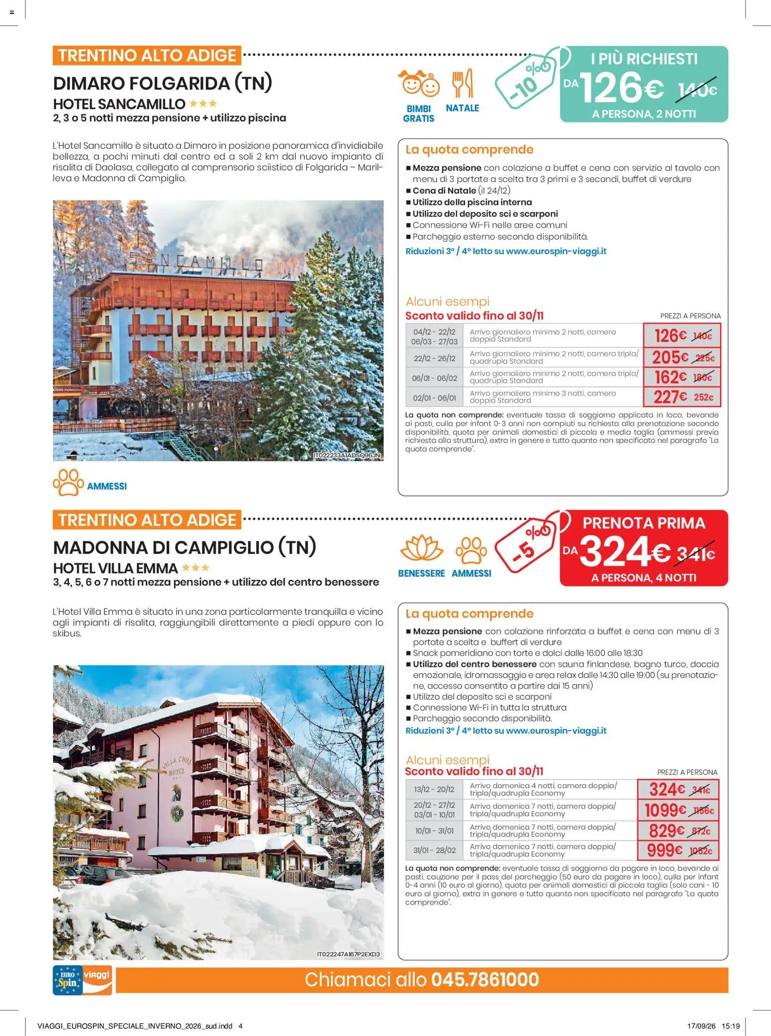 Volantino Eurospin del 17/09/2026 | Pagina: 4 | Prodotti: Bevande, Piscina, Bagno, Doccia