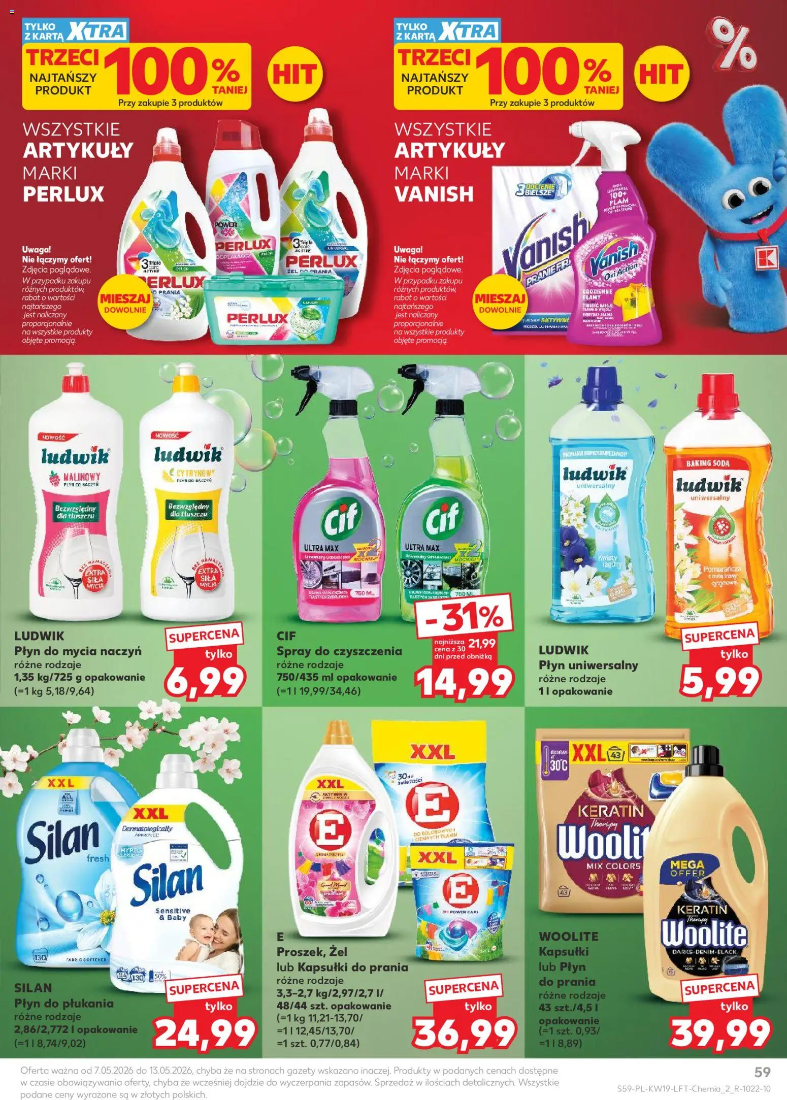 Kaufland Polsko leták od 07.05.2026 | Strana: 59 | Produkty: Silan, Woolite, Vanish