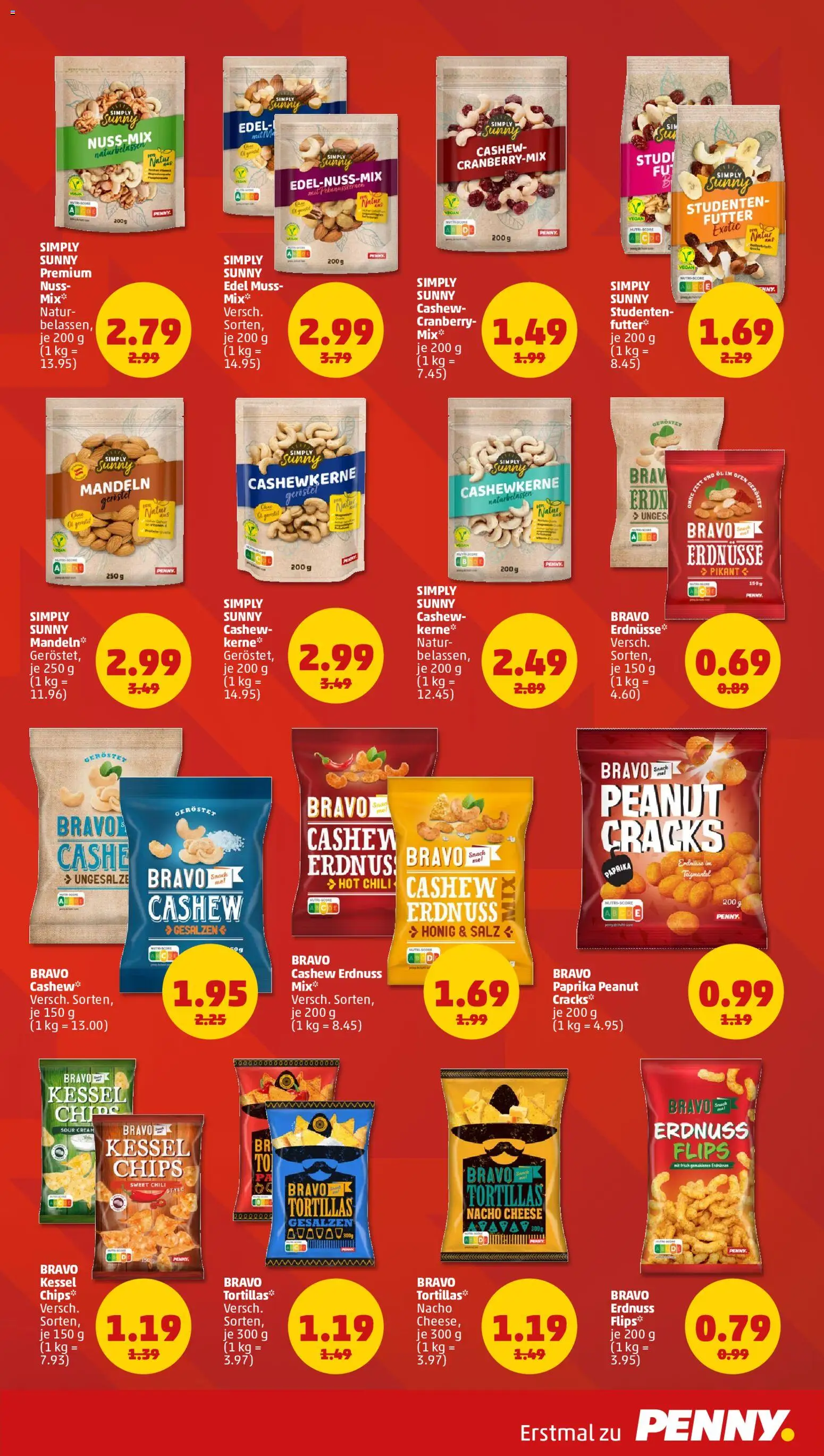 Penny Prospekt – gültig ab 05.10.2026 | Seite: 3 | Produkte: Mandeln, Paprika, Salz, Chili