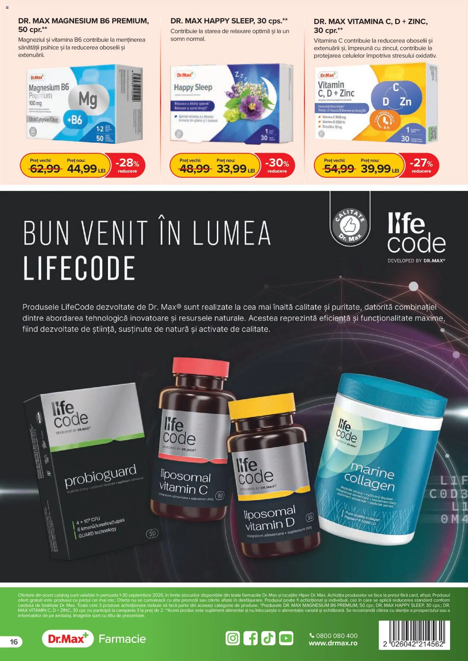 Noul catalog Dr.Max – valabil de la 01.09.2026 | Pagină: 16 | Produse: Premium, Aplică