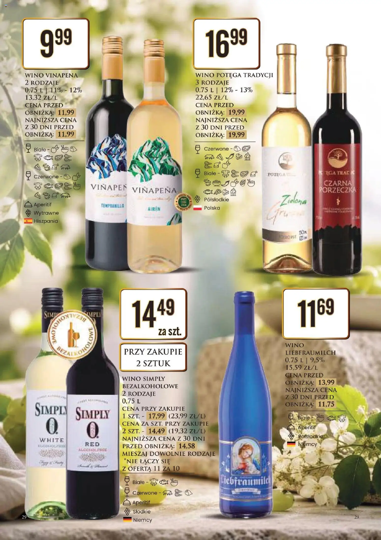 Dino gazetka alkoholowa od 29.05.2026 | Strona: 29 | Produkty: Porzeczka, Wino