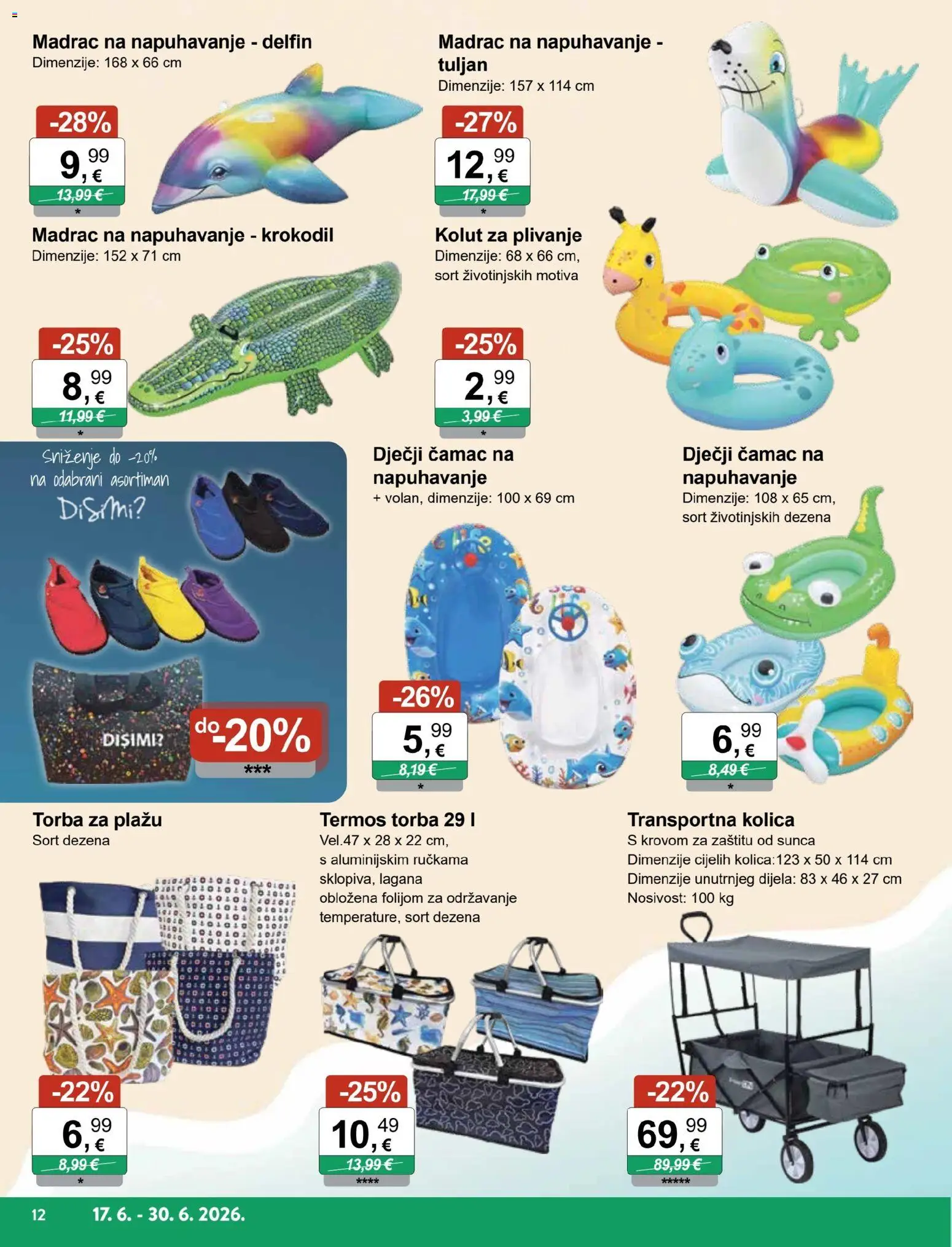 KTC katalog | vrijedi od 17.06.2026 | Stranica: 3 | Proizvodi: Madrac, Kolica, Termos, Torba