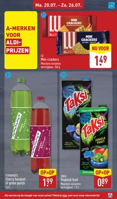 LU Mini-crackers, Meerdere varianten verkrijgbaar. 250 g. - Voorbeeld van een folder van Aldi, geldig van 20-07-2026 | Pagina: 17 | Producten: Zuivel, Tomaat, Édességek, Waffelini