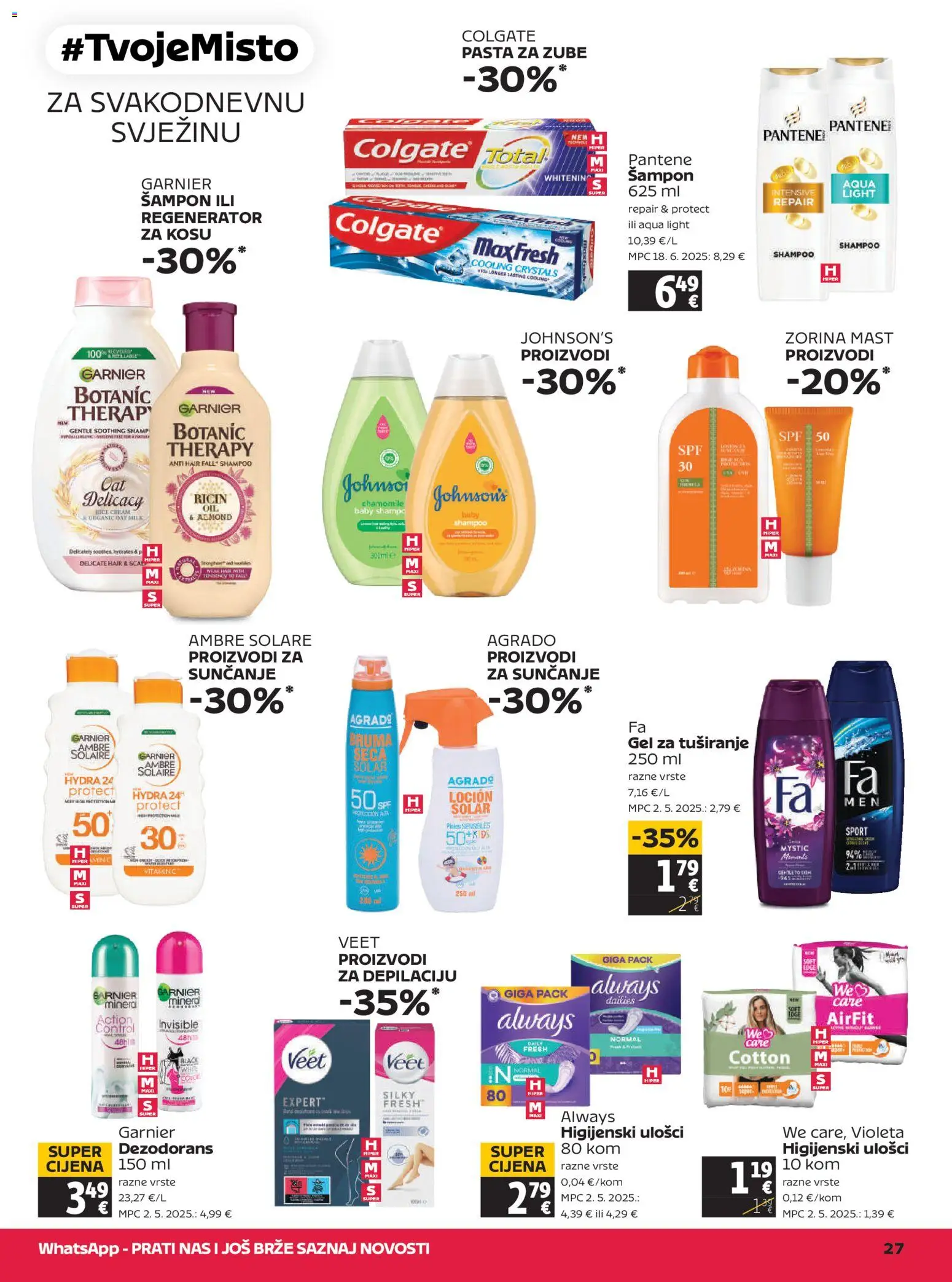 Tommy katalog | vrijedi od 06.08.2026 | Stranica: 27 | Proizvodi: Mast, Šampon, Dezodorans, Pasta za zube