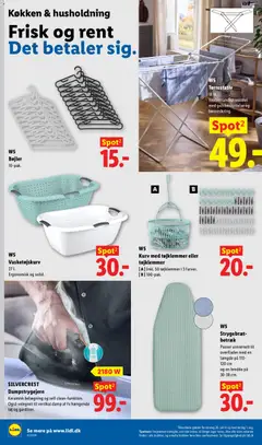 W5 Kurv med tøjklämmer eller tøjklämmer, [A] Inkl. 50 tøjklämmer i 3 farver. [B] 100-pak. gyldig fra 26/07/2026 | Side: 23