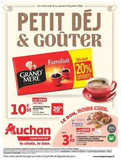 Auchan - Prévisualisation de Auchan Petit dej, goûter super valide à partir de 15/07/2026
