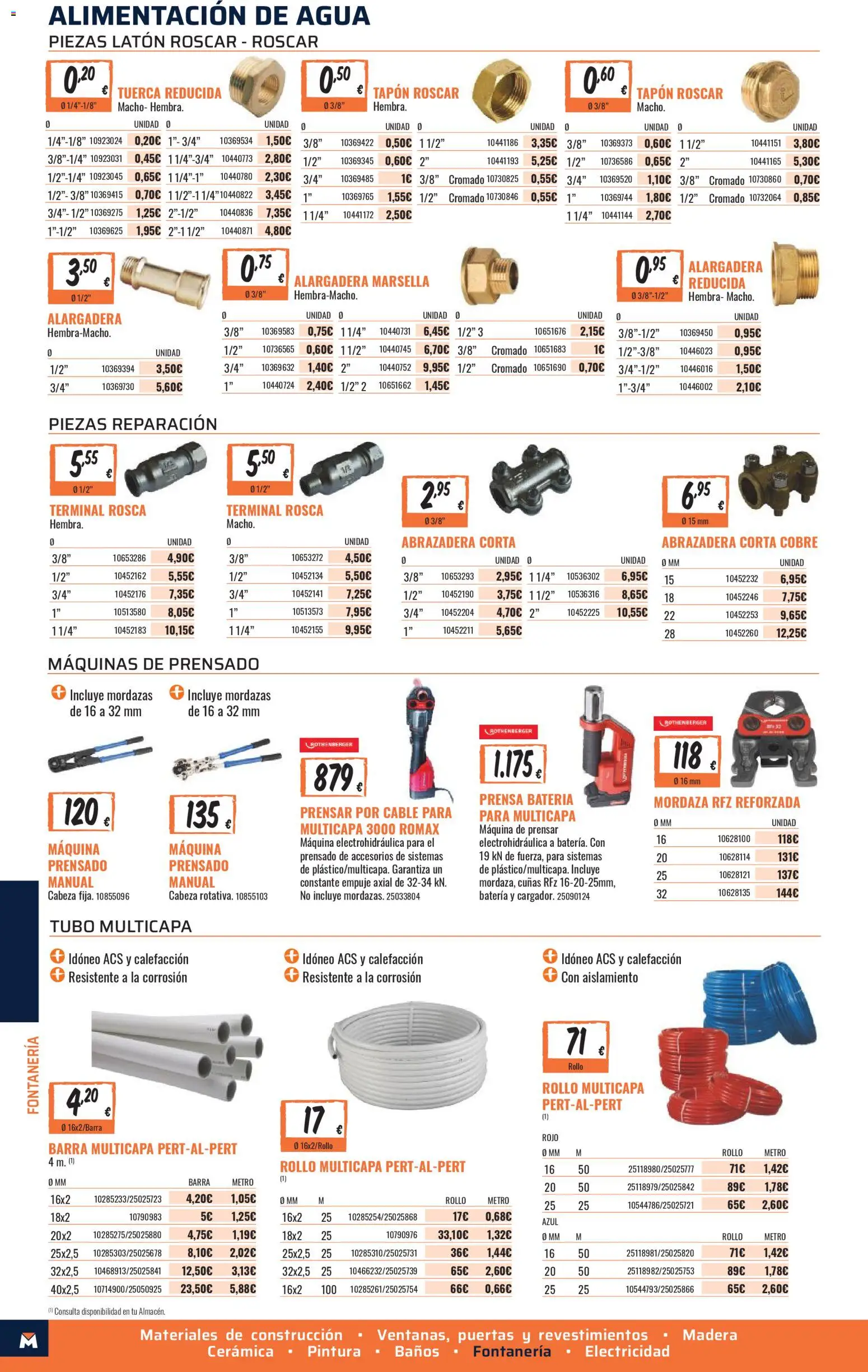 Obramat - Reformas Otono Imprenta Almacenes 04 Leganés 2026 │ válido desde el 09/10/2026 | Página: 60 | Productos: Cable, Prensa, Agua, Batería