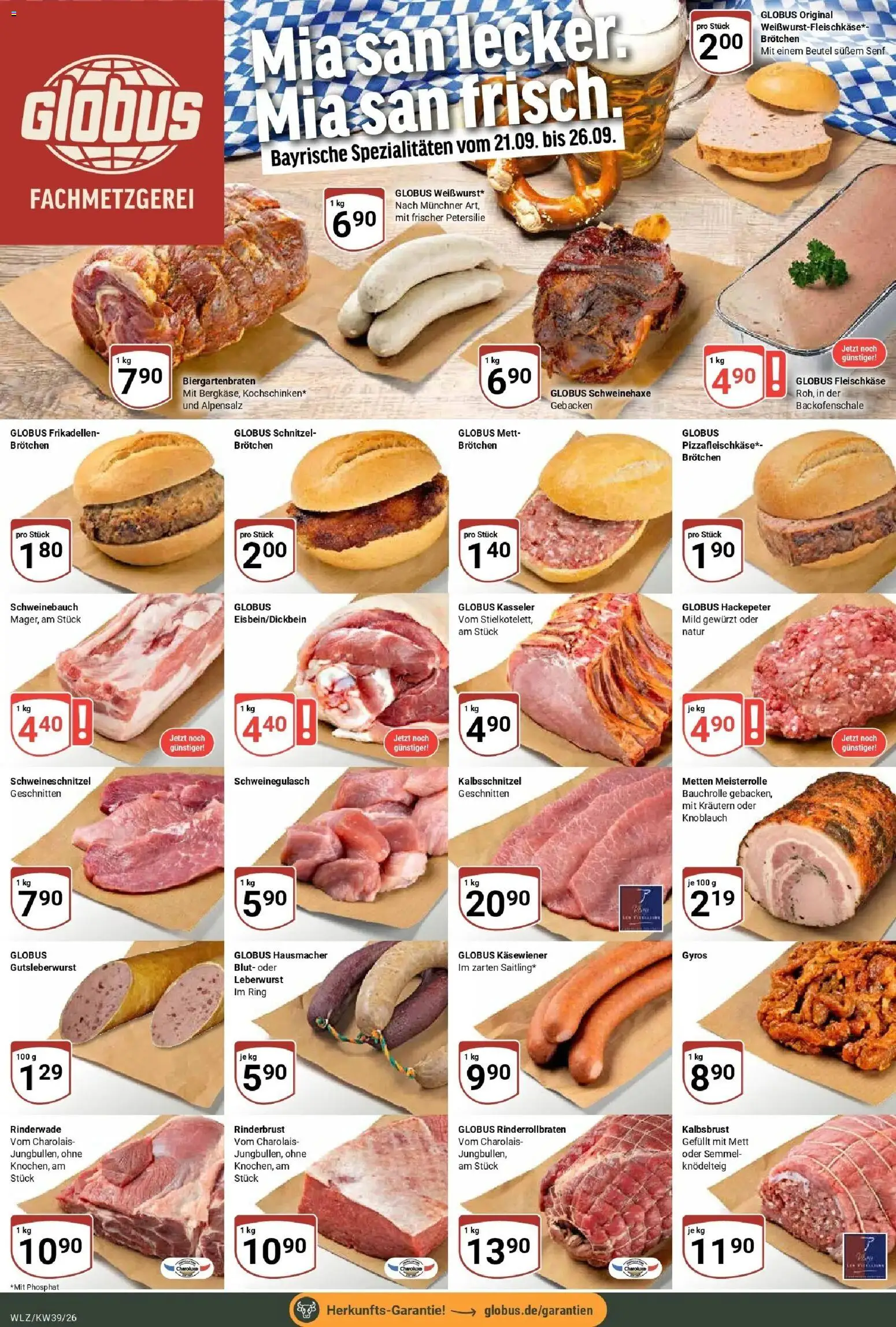 Globus Prospekt Weischlitz (ab 21.09.2026) » Angebote online | Seite: 10 | Produkte: Schweinegulasch, Spezialitäten, Knoblauch, Petersilie