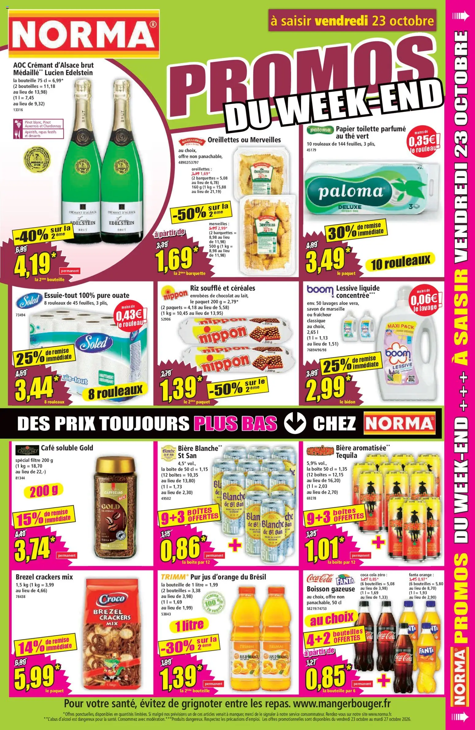 {H1} | Page: 11 | Produits: Orange, Café soluble, Café, Jus