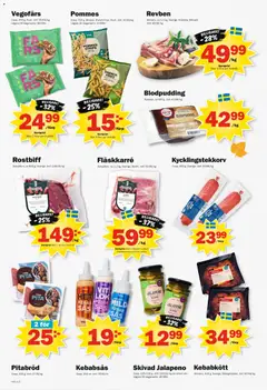 Pekås erbjudanden - Förhandsvisning av reklamblad från butik Pekås aktuell från 05/10/2026 | Sida: 2 | Produkter: Vegofärs, Fläskkarré, Pitabröd, Kebabsås