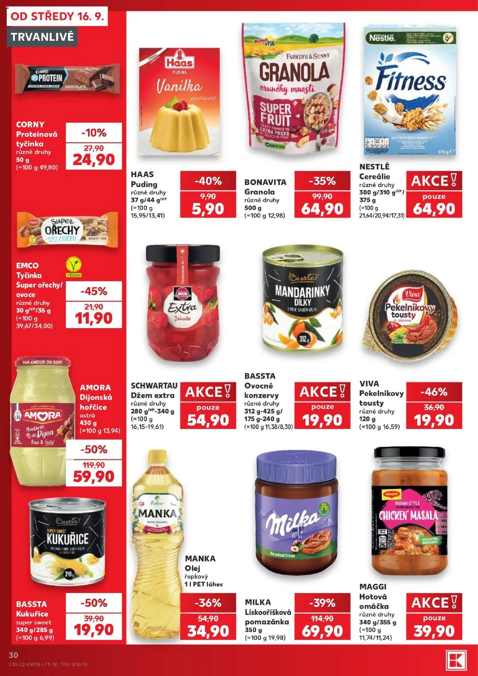 Kaufland leták - Brno od 16.09.2026 | Strana: 30 | Produkty: Maggi, Cereálie, Tousty, Kukuřice