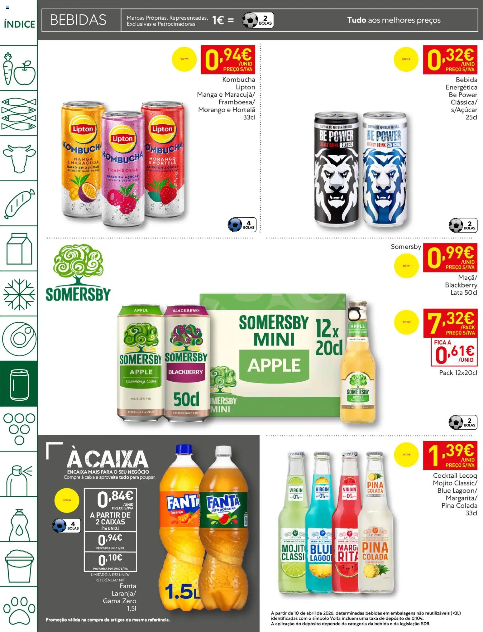 Recheio folheto │ válido de 14.04.2026 | Página: 32 | Produtos: Fanta, Hortelã, Caixa, Açúcar
