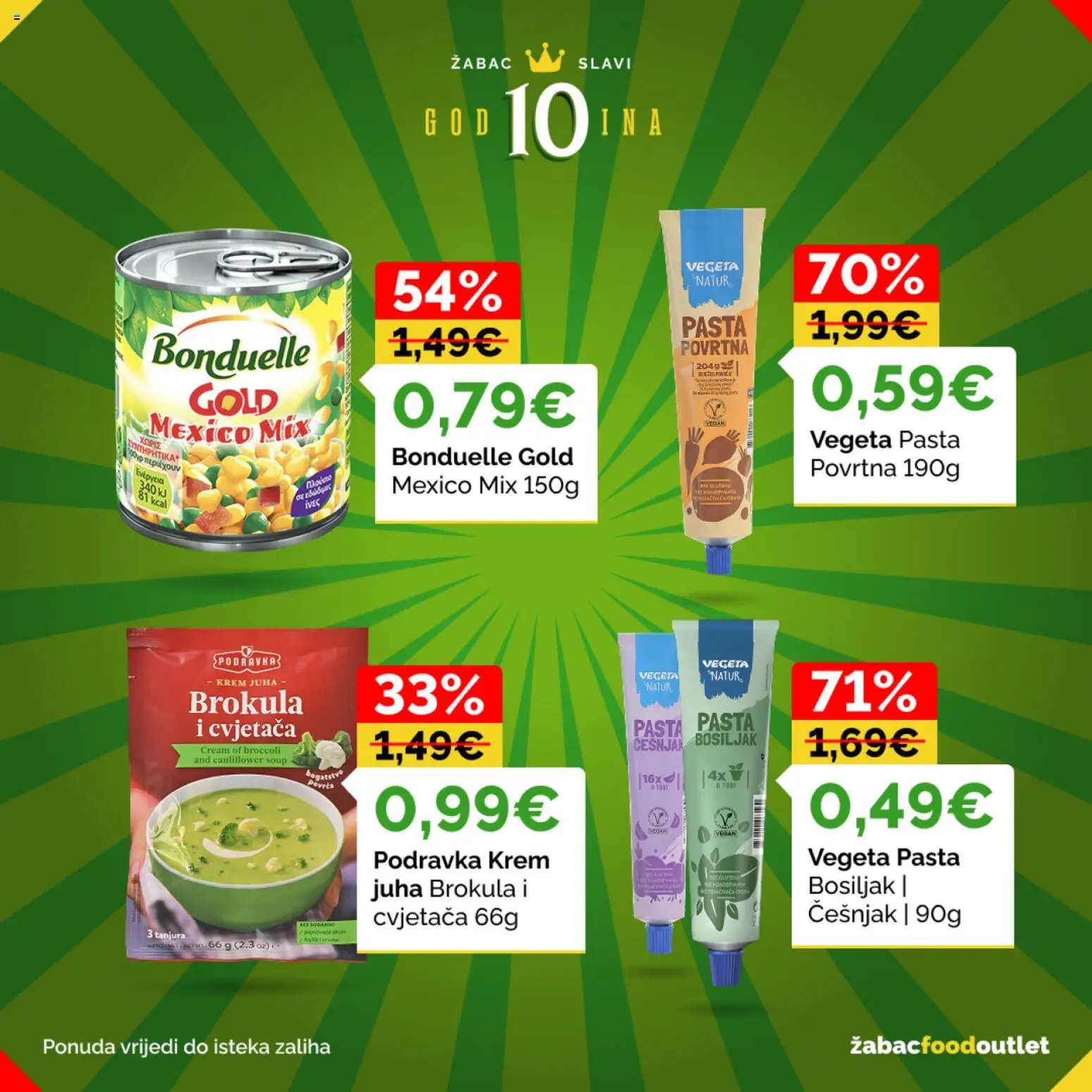 Žabac katalog | vrijedi od 03.08.2026 | Stranica: 6 | Proizvodi: Brokula, Podravka, Cvjetaca, Češnjak