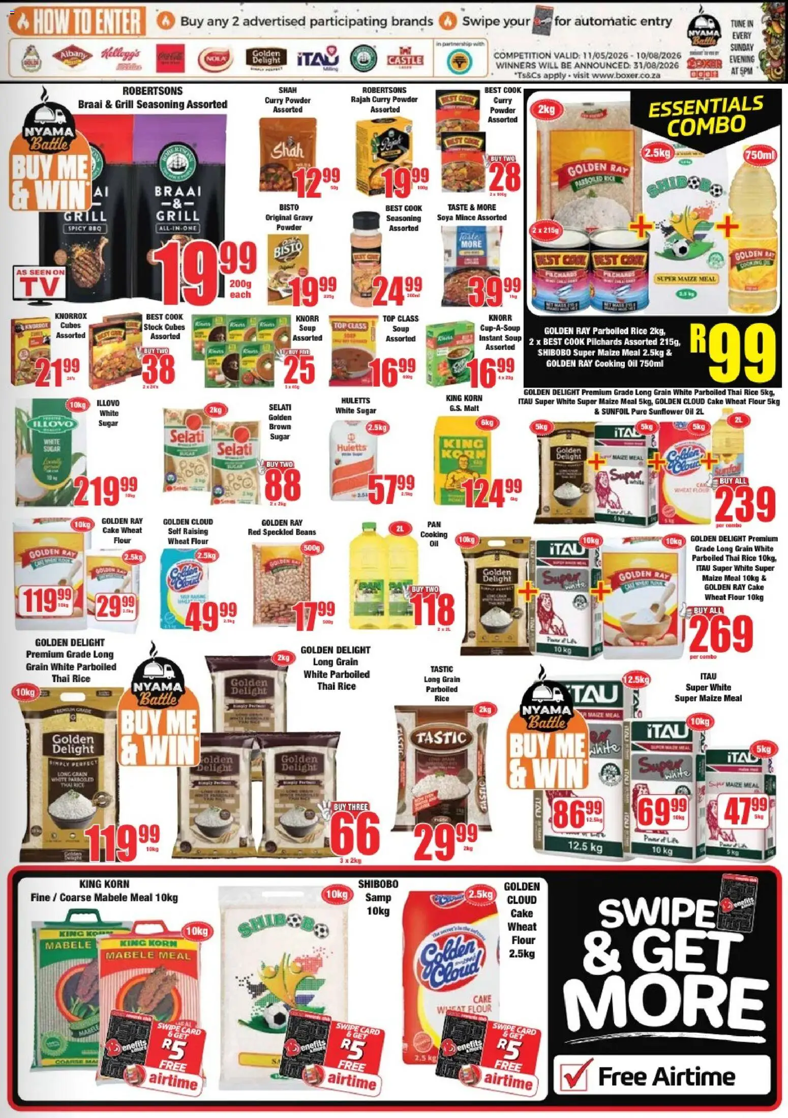 New Boxer catalogue – valid from 25.05.2026 | Page: 9 | Products: Beans, Grill, Oil, Curry powder