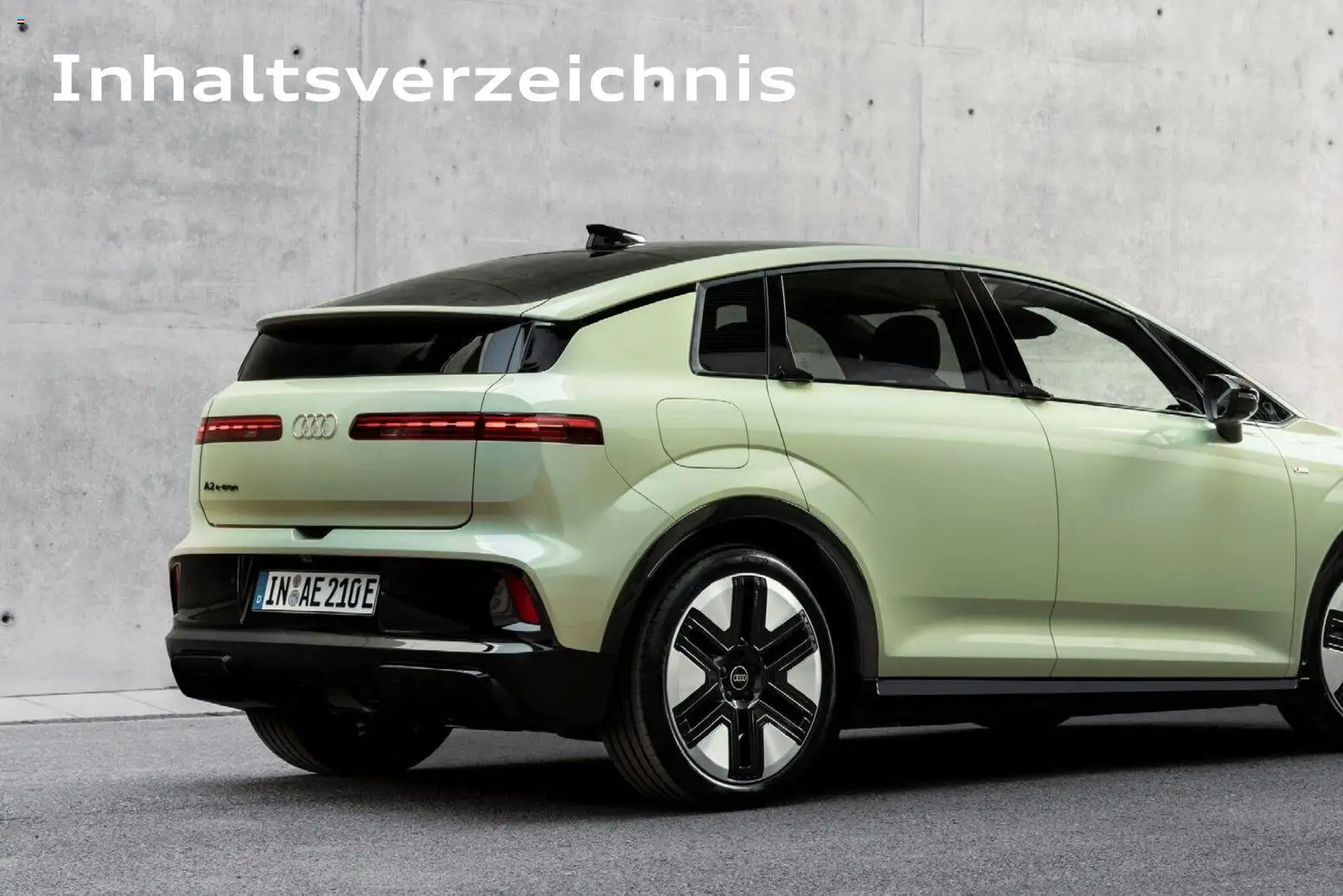 Audi A2 e-tron – gültig ab 10.09.2026 | Seite: 2