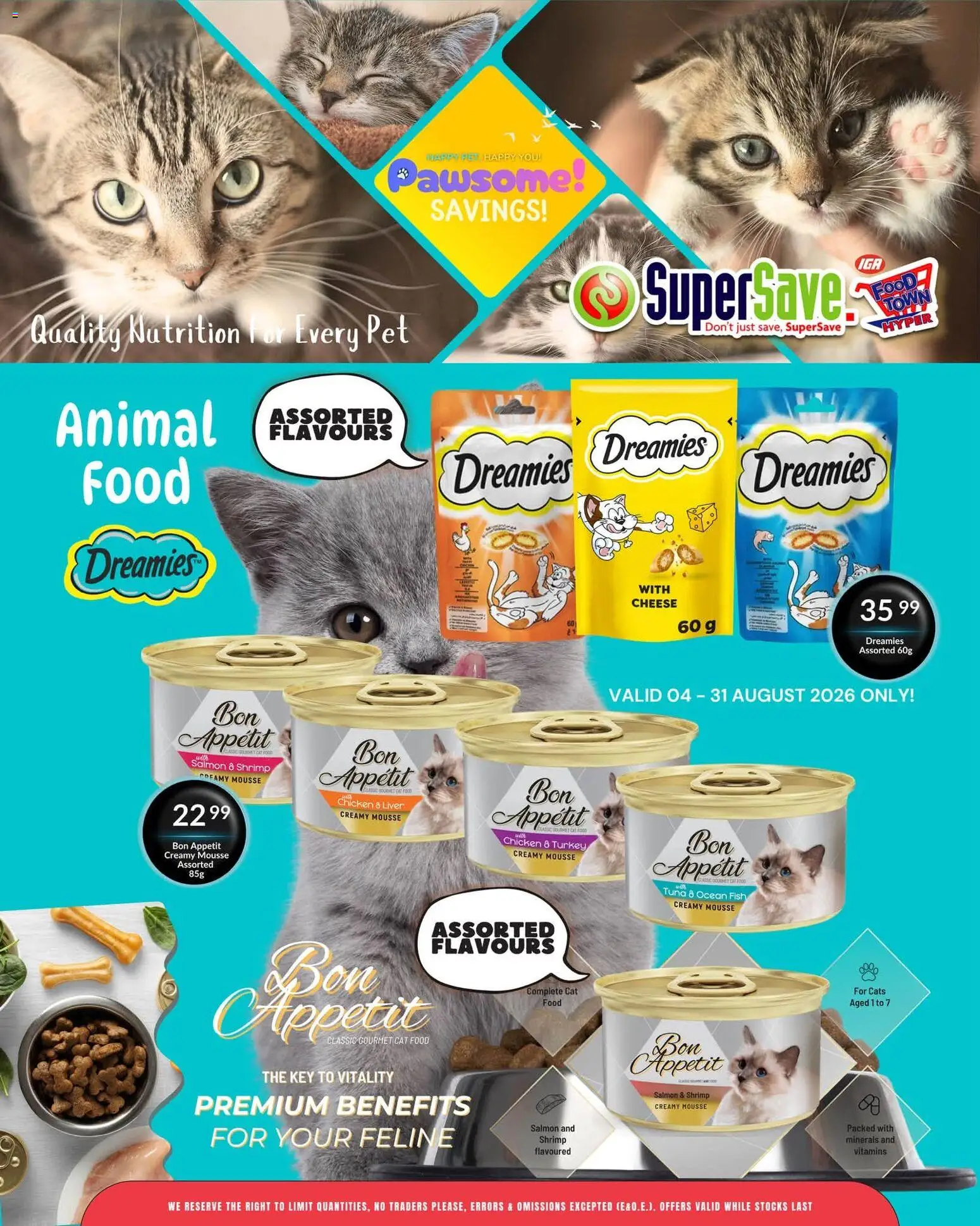 New Super Save catalogue – valid from 04/08/2026 | Page: 8 | Products: Drone, Vitamins, Chicken, Cat food