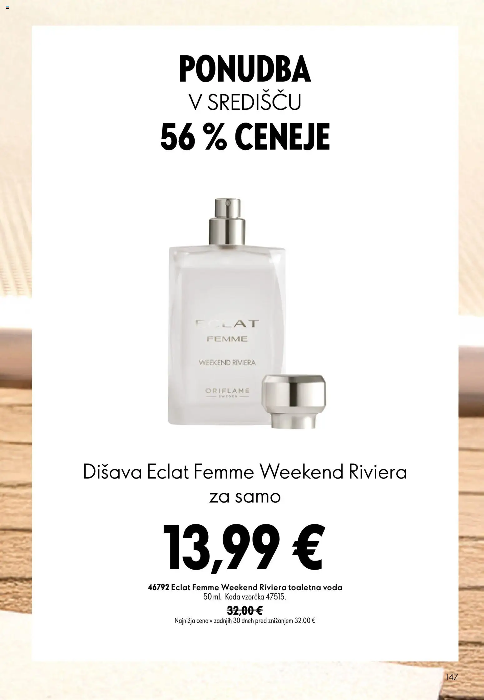Novi Oriflame katalog ponudbe – veljaven od 16.09.2026 | Stran: 147 | Izdelki: Disava, Voda, Toaletna voda