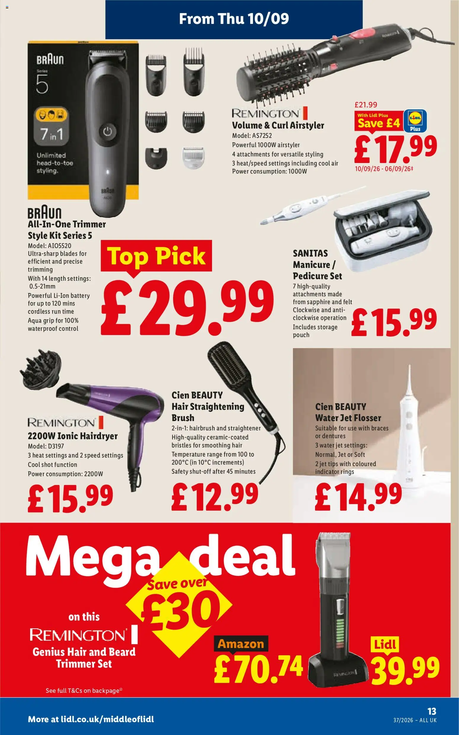 {H1} | Page: 15 | Products: Battery, Hairdryer, Brush, Water