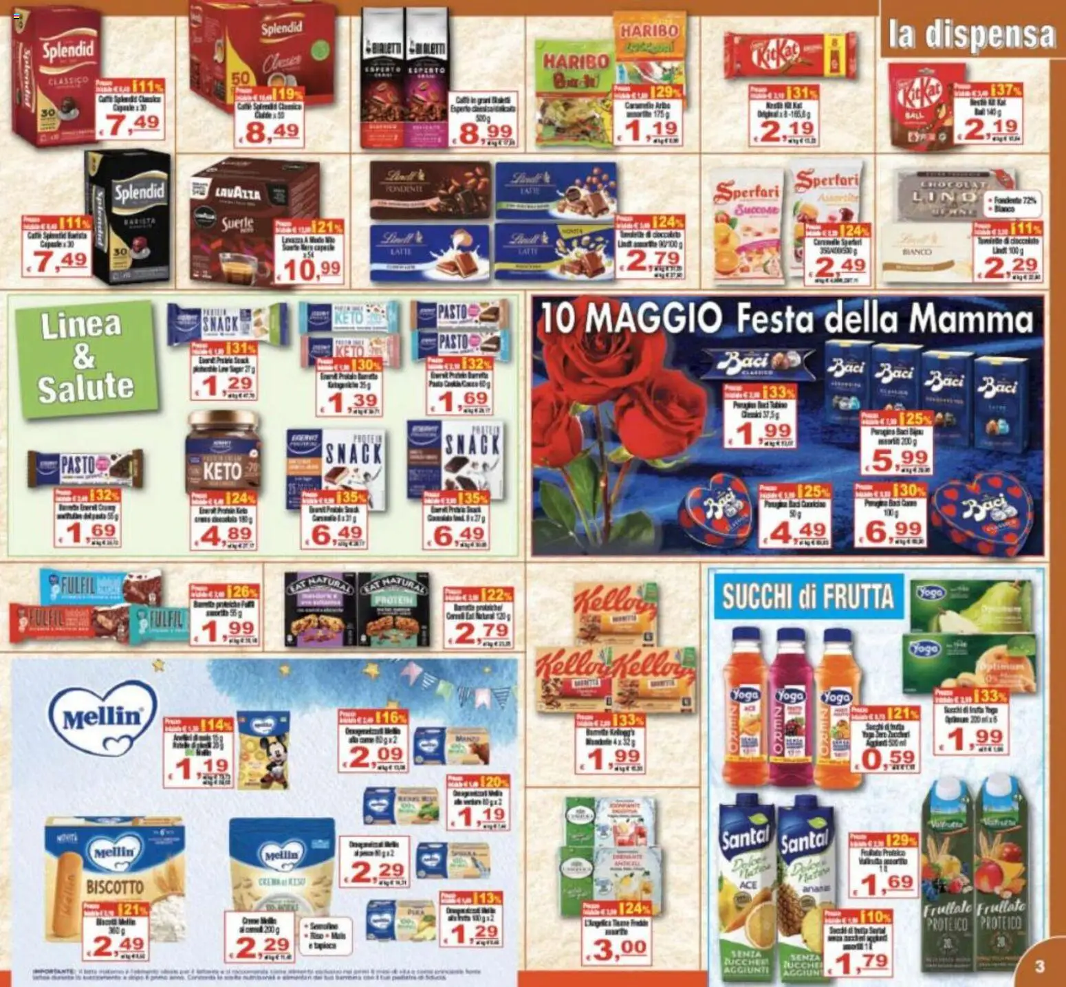 Volantino CTS del 08.05.2026 | Pagina: 3 | Prodotti: Crema, Frutta, The, Lavazza