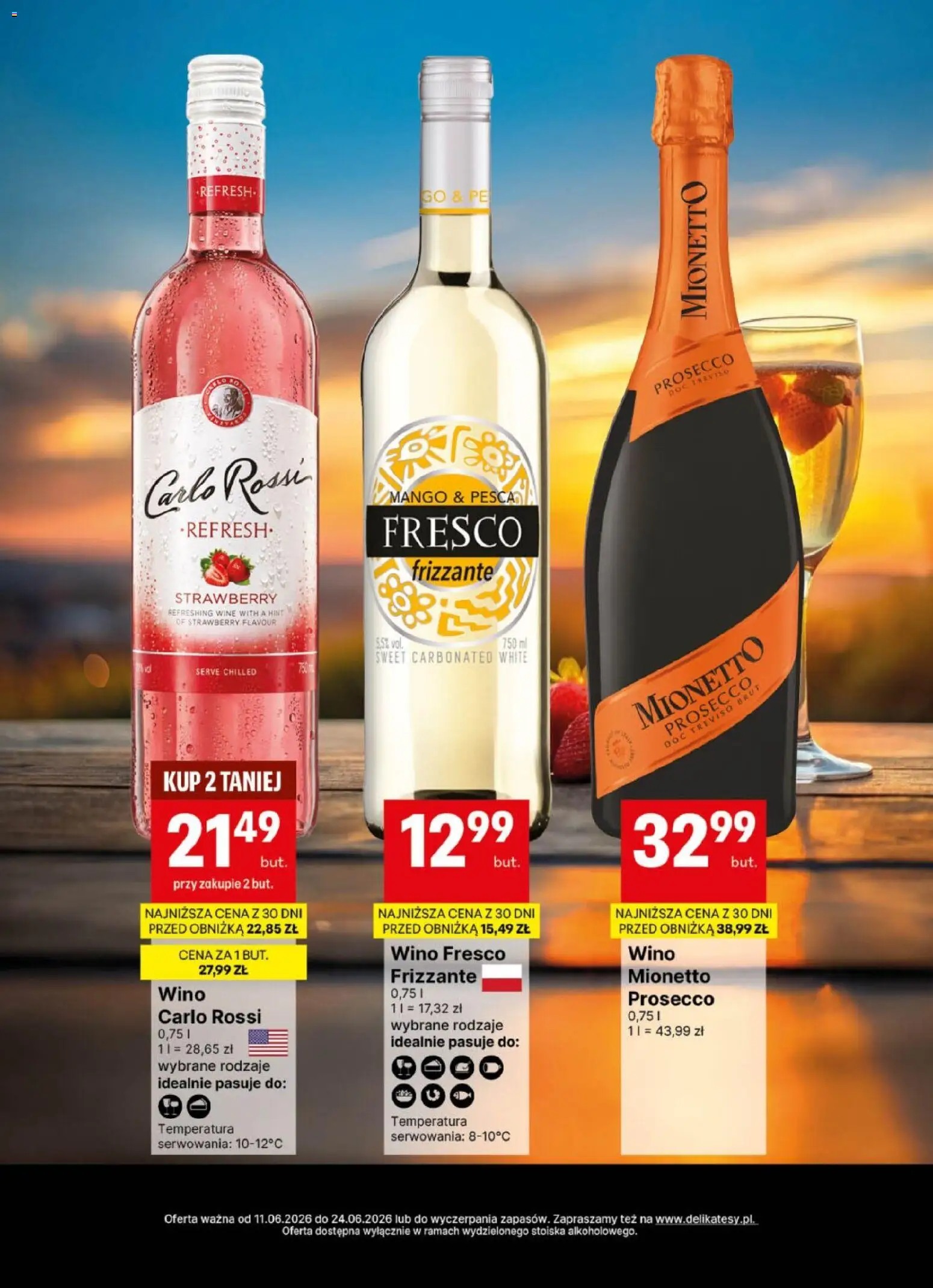 Delikatesy Centrum gazetka - DeliBarek od 11.06.2026 | Strona: 4 | Produkty: Mango, Mionetto prosecco, Fresco, Carlo Rossi