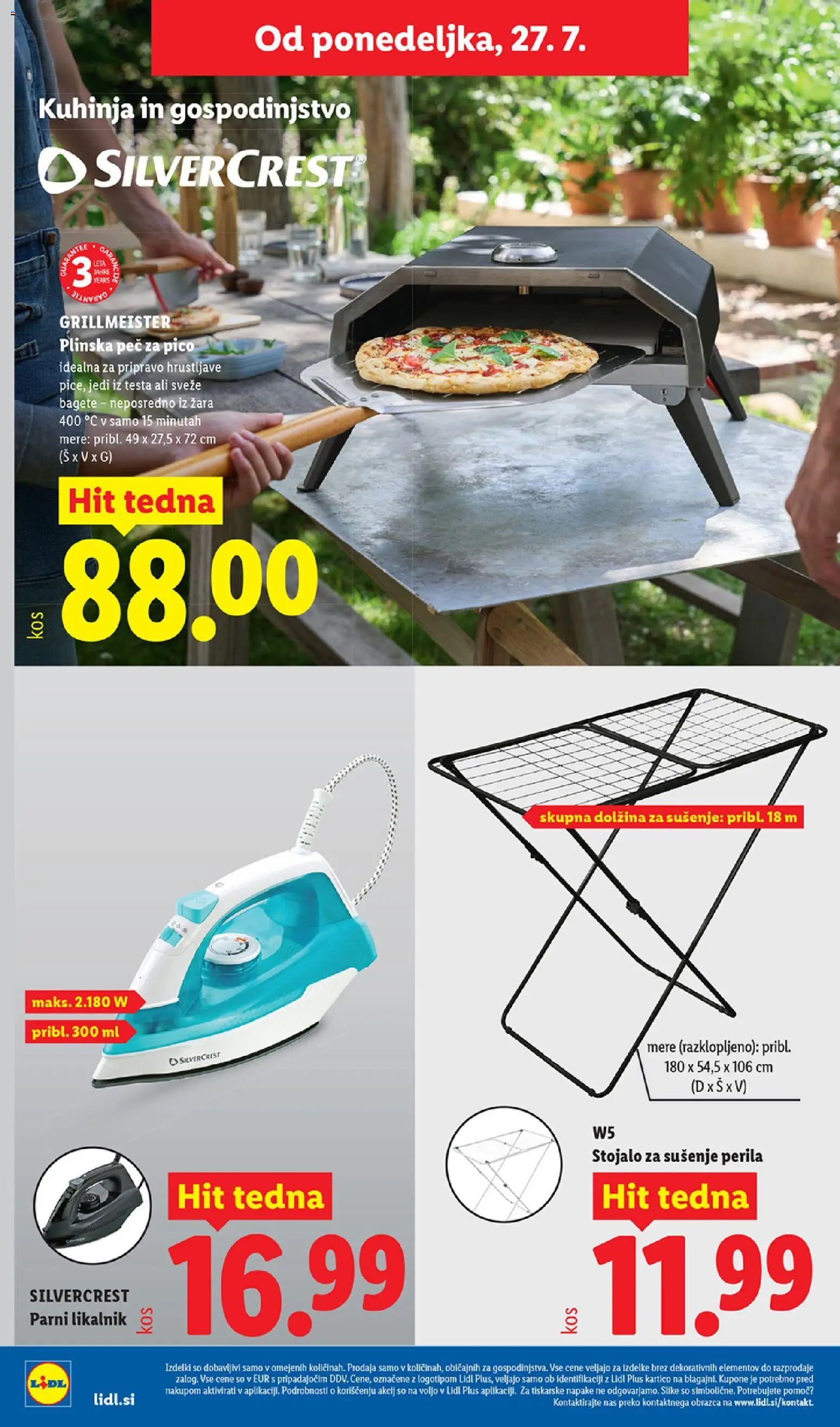 Novi Lidl katalog ponudbe – veljaven od 23.07.2026 | Stran: 54 | Izdelki: Likalnik, Kuhinja