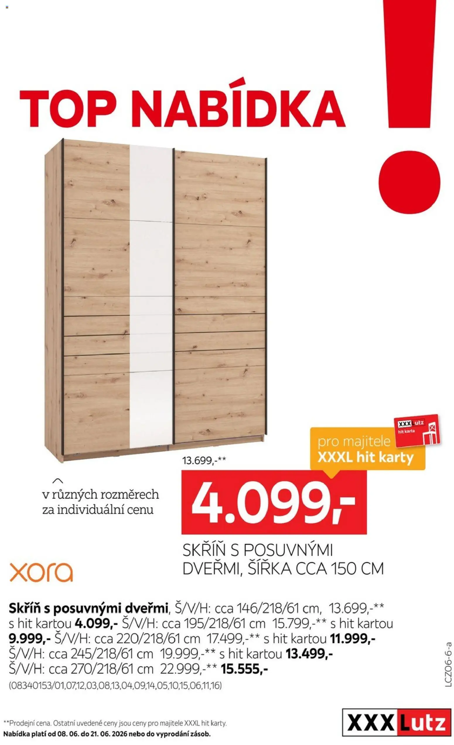 XXXLutz leták od 08.06.2026 | Strana: 6 | Produkty: Karty, Skříň