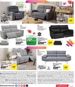 Conforama - Prévisualisation de Conforama catalogue valide à partir de 25/08/2026 | Page: 7 | Produits: Mousse, Canapé, Fauteuil, Chaise longue