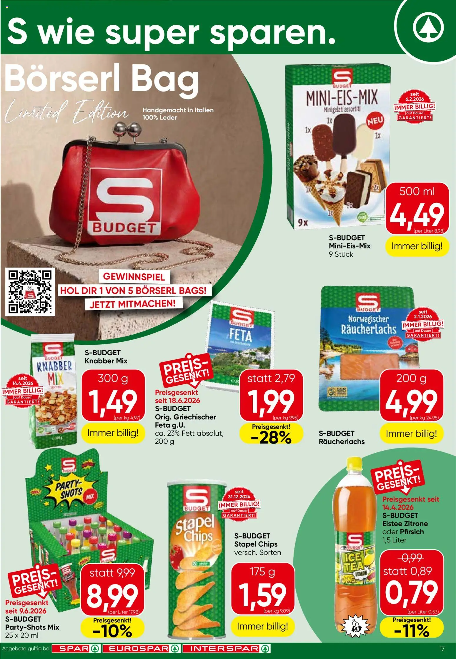 Spar Flugblatt - Tirol gültig ab 18.06.2026 | Seite: 17 | Produkte: Chips, Zitrone, Pfirsich