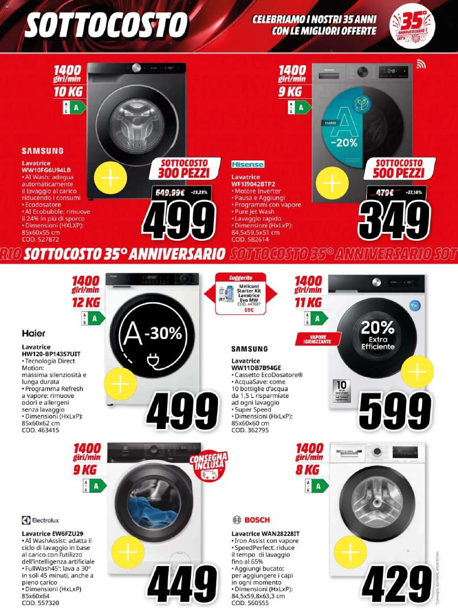 Volantino Media World del 06/10/2026 | Pagina: 29 | Prodotti: Lavatrice, Samsung