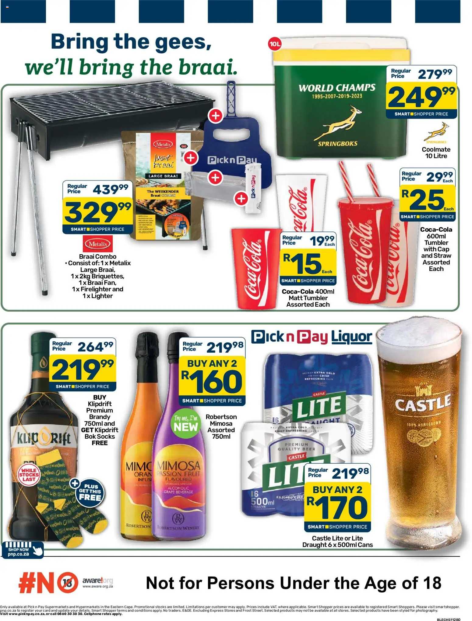 New Pick n Pay catalogue – valid from 23/09/2026 | Page: 3 | Products: Socks, Cap, Brandy, Beer