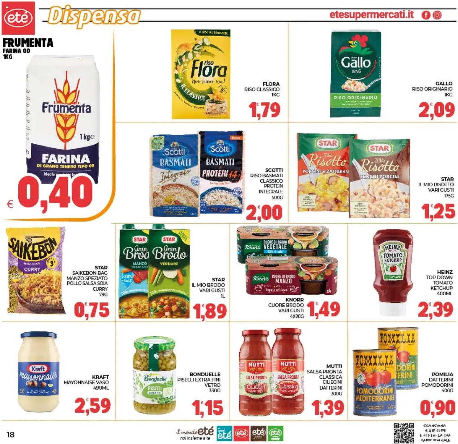 Volantino Eté del 02/10/2026 | Pagina: 18 | Prodotti: Brodo, Riso, Verdure, Sale