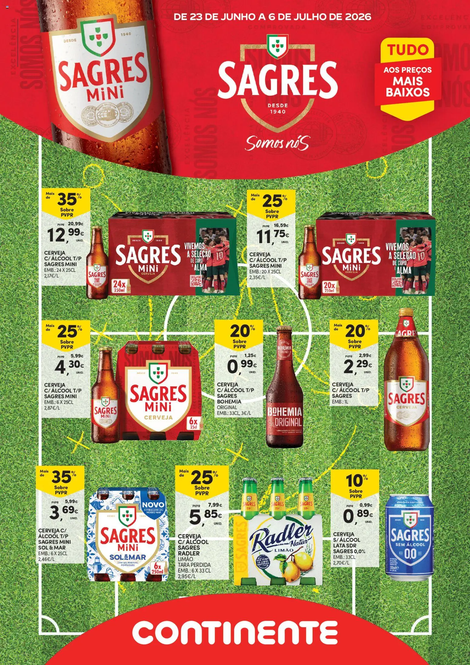Continente Açores Sagres │ válido de 23/06/2026 | Página: 1 | Produtos: Sal, Cerveja