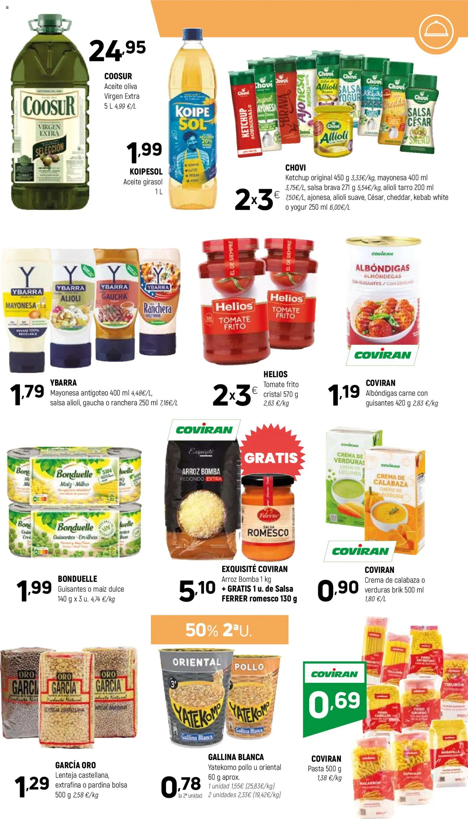 Coviran - Suroccidental │ válido desde el 07.04.2026 | Página: 7 | Productos: Yogur, Aceite, Salsa brava, Arroz
