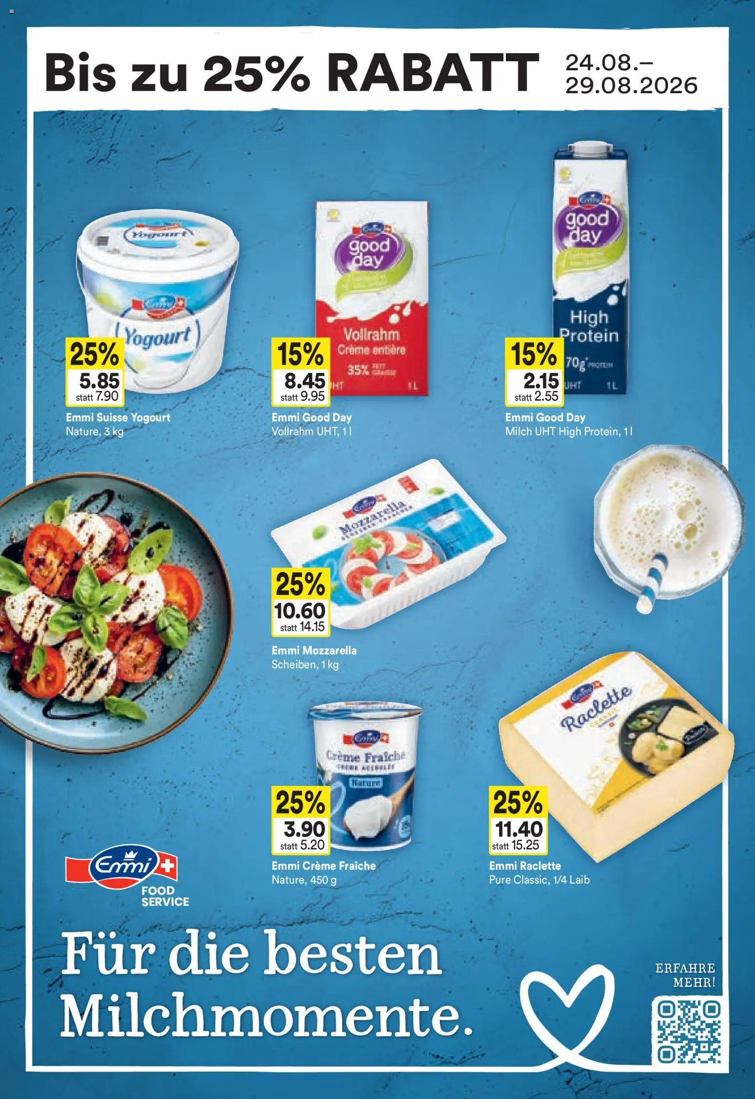 TopCC aktionen – gültig ab 24.08.2026 | Seite: 16 | Produkte: Milch, Raclette, Creme