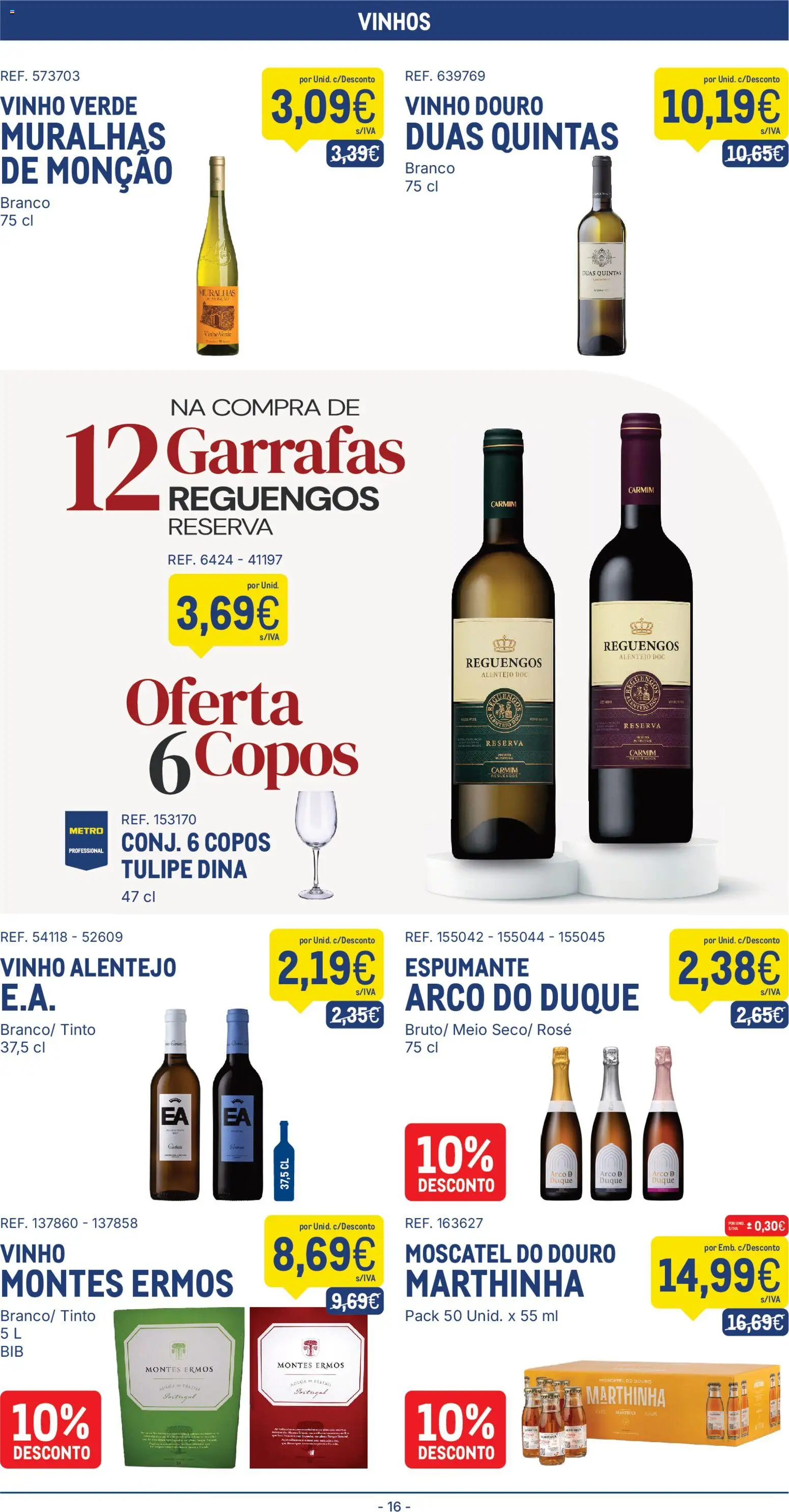 Makro folheto │ válido de 07/07/2026 | Página: 16 | Produtos: Copos, Espumante, Vinho