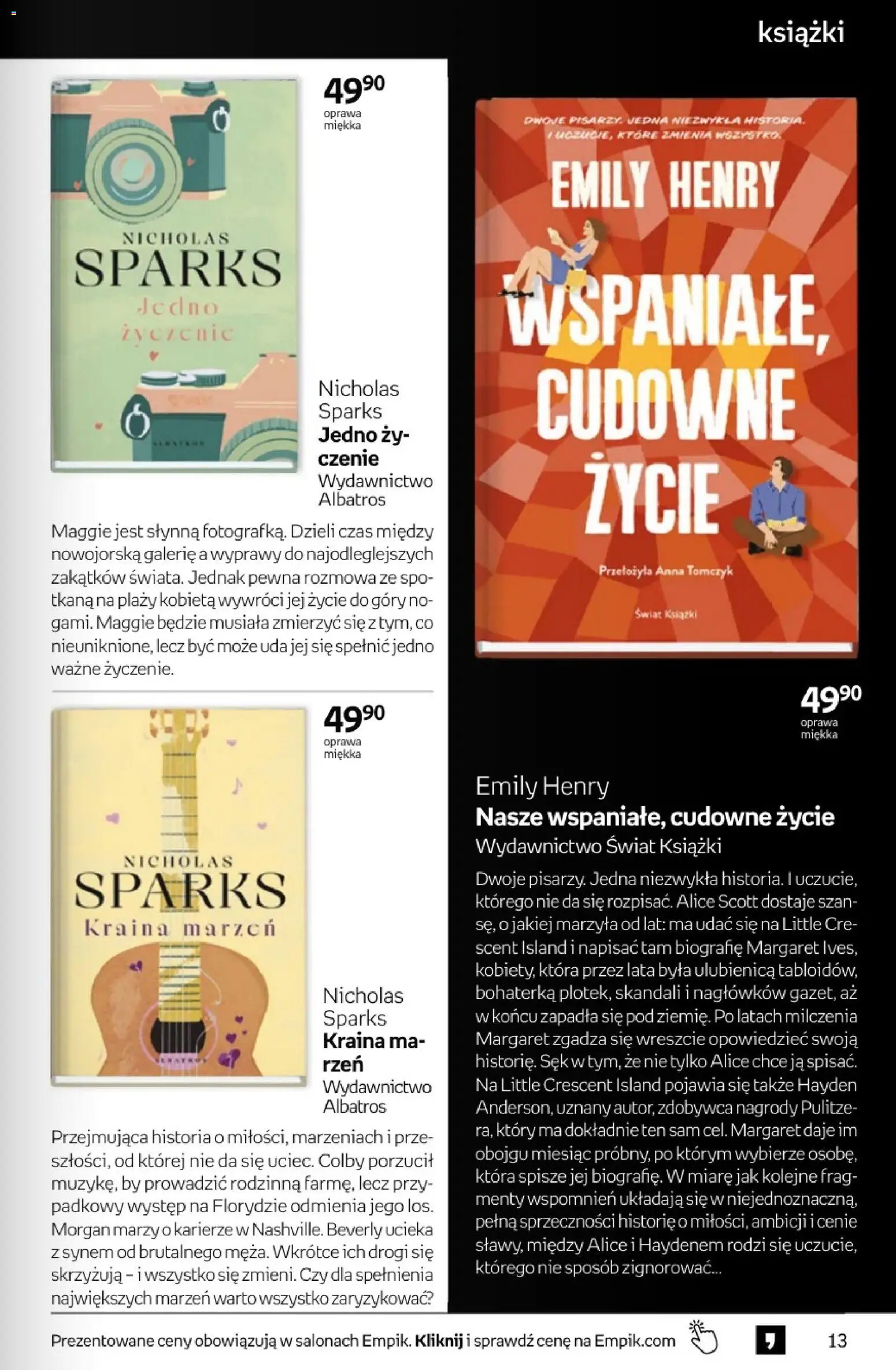 Empik promocje - Tom kultury Książki od 03.06.2026 | Strona: 13 | Produkty: Książki