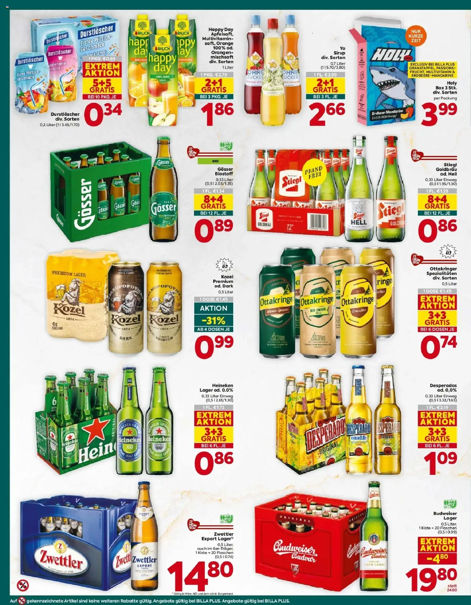 Billa Plus Flugblatt - Wien-Wien gültig ab 01.10.2026 | Seite: 14 | Produkte: Zucker, Pfirsich, Orangen, Multivitamin