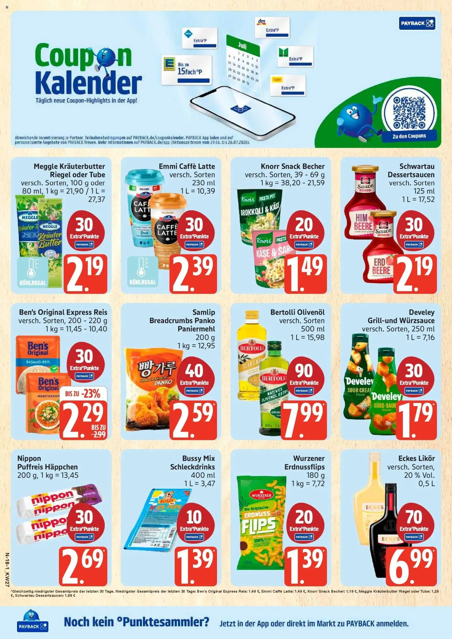 Edeka - EDEKA: Wochenangebote – gültig ab 28.06.2026 | Seite: 18 | Produkte: Käse, Likör, Olivenol, Brokkoli