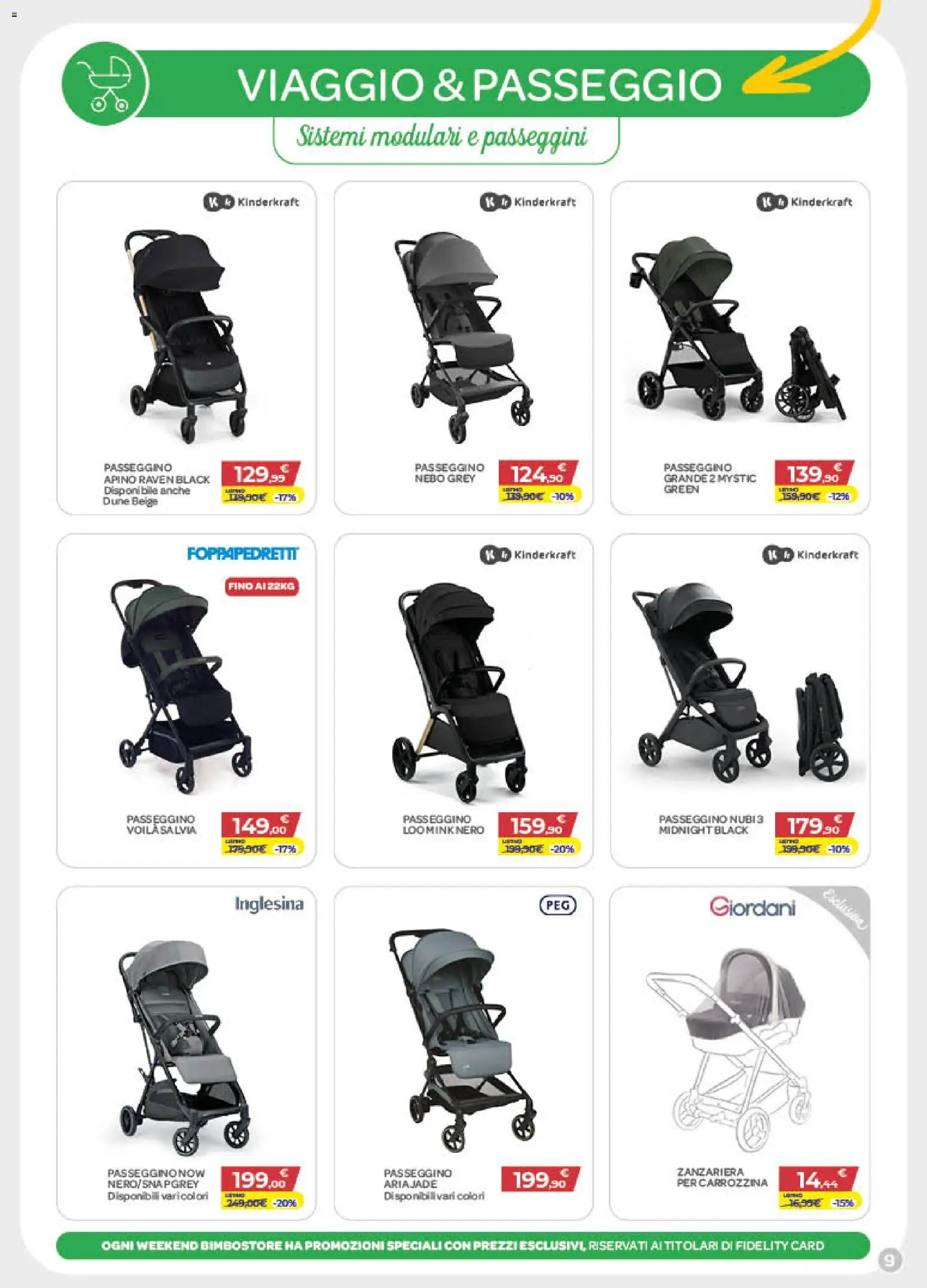 Volantino Bimbo store del 30/07/2026 | Pagina: 9 | Prodotti: Zanzariera, Passeggino
